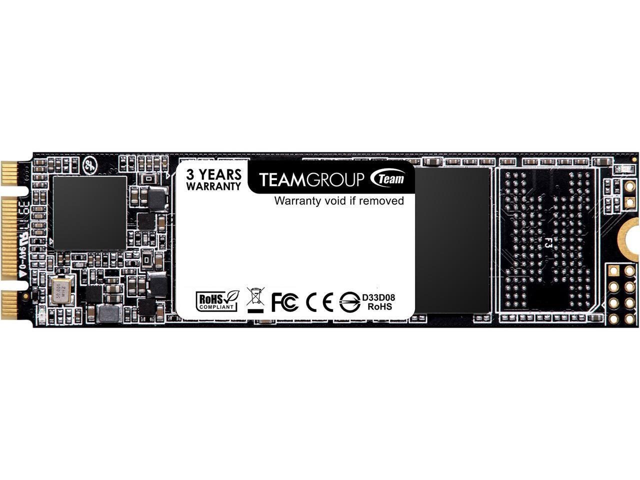 Teamgroup MS30 256GB With SLC Cache 3D Nand TLC M.2 2280 Sata Iii 6Gb/s Internal Solid State Drive SSD (Read/Write Speed Up To 500/400 MB/s) Compatible With Laptop & PC Desktop TM8PS7256G0C101