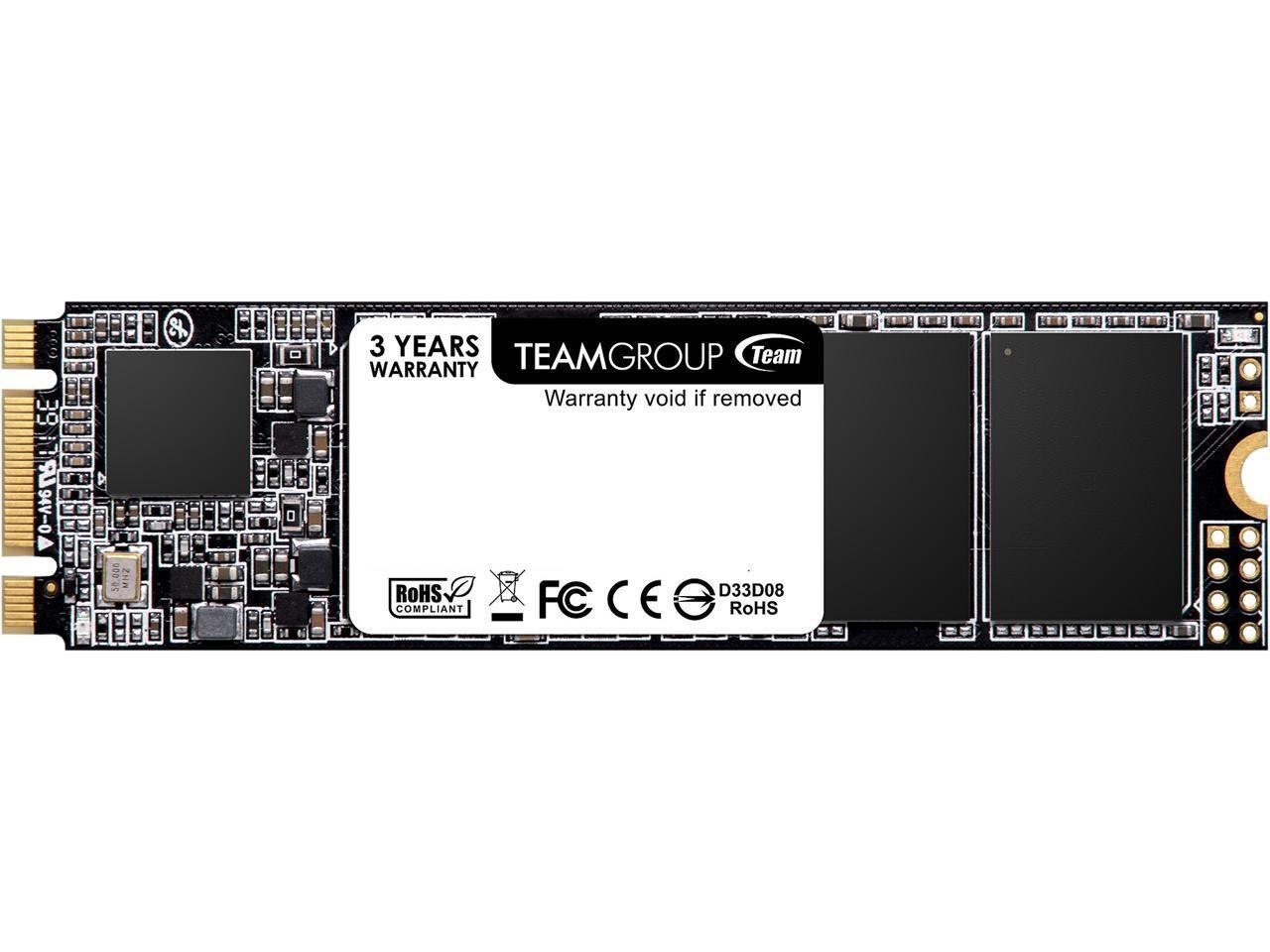 Teamgroup MS30 1TB With SLC Cache 3D Nand TLC M.2 2280 Sata Iii 6Gb/s Internal Solid State Drive SSD (Read/Write Speed Up To 530/480 MB/s) Compatible With Laptop & PC Desktop TM8PS7001T0C101