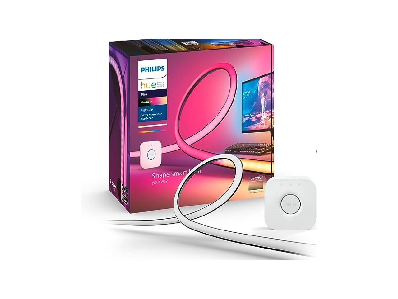 Philips Hue Gradient PC Strip 27 Inch + Bridge