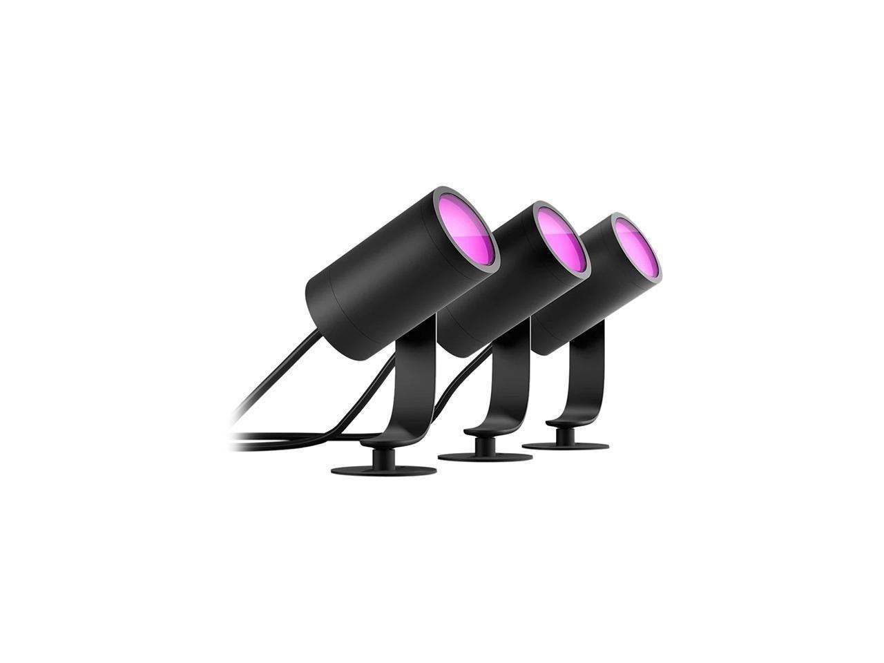 Philips Hue 1746730V7 - Kit Lily Outdoor Spot Light Basekit + Hue Lily Outdoor Spot Light Extension Bundle