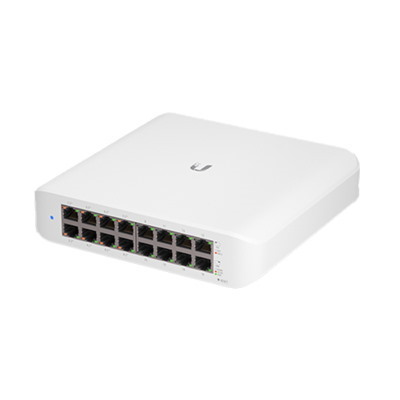 Ubiquiti USW-Lite-16-PoE UniFi 16-Port Layer 2 Managed Desktop Gigabit PoE+ Switch w/ 8 x PoE+ Ports (45W) 