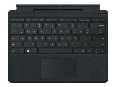 Microsoft Surface Pro Signature Keyboard - keyboard - with touchpad, accelerometer, Surface Slim Pen 2 storage and charging tray - black