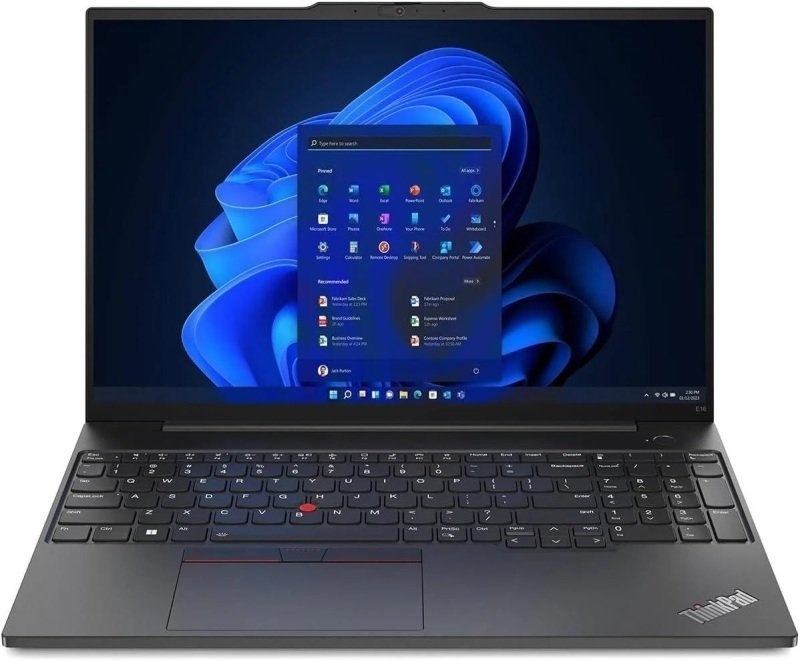 Lenovo ThinkPad E16 Gen 2 21MA002TUK 40.6 cm (16") Notebook - WUXGA - Intel Core Ultra 7 155H - 16 GB - 512 GB SSD - English (UK) Keyboard - Black