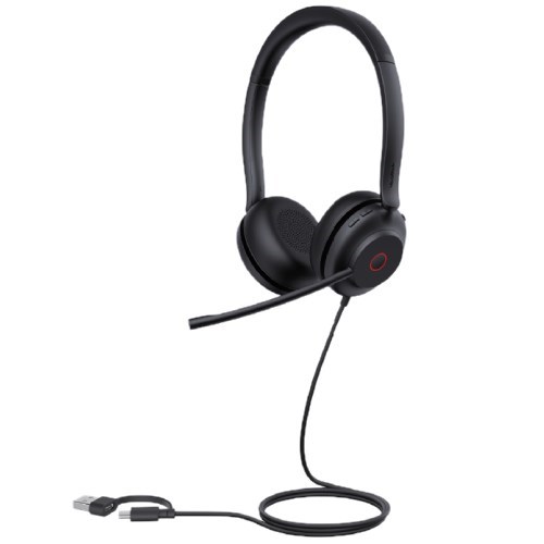 Yealink UH35 Microsoft Teams Over-the-Head Binaural Headset (USB-C/A)