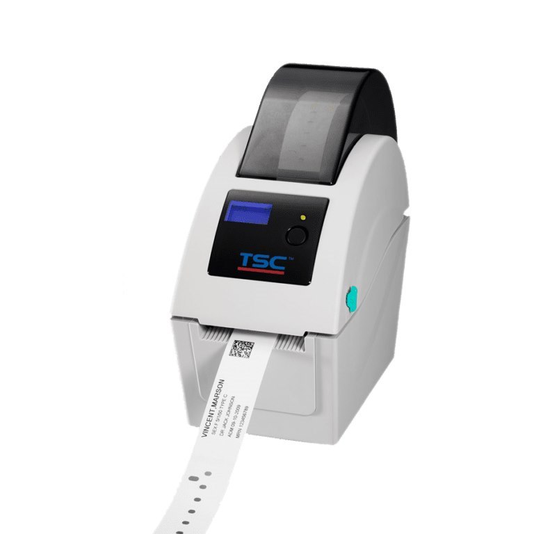 Direct thermal desktop wristband printer
