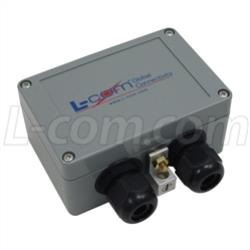 L-Com Compact Weatherproof Cat6 Gigabit Ethernet Lightning Protector
