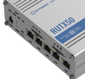 Teltonika Rutx50 Dual Sim Cellular 4G/Lte/5G Gigabit Wi-Fi Broadband Router With I/O And GPS