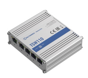 Teltonika Unmanaged Industrial 5 Port Gigabit Ethernet Switch