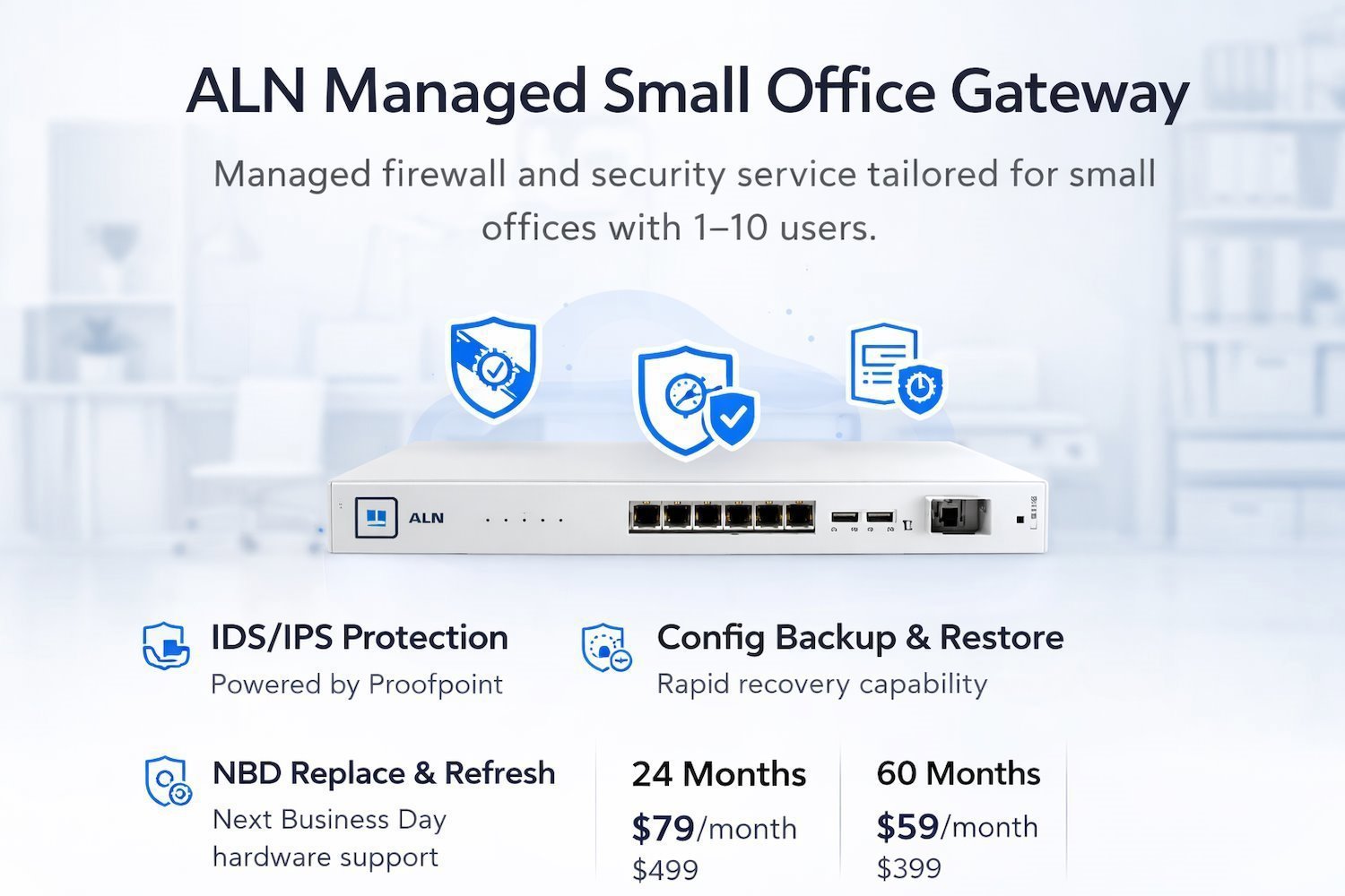ALN Managed Small Office Gateway 36 Months