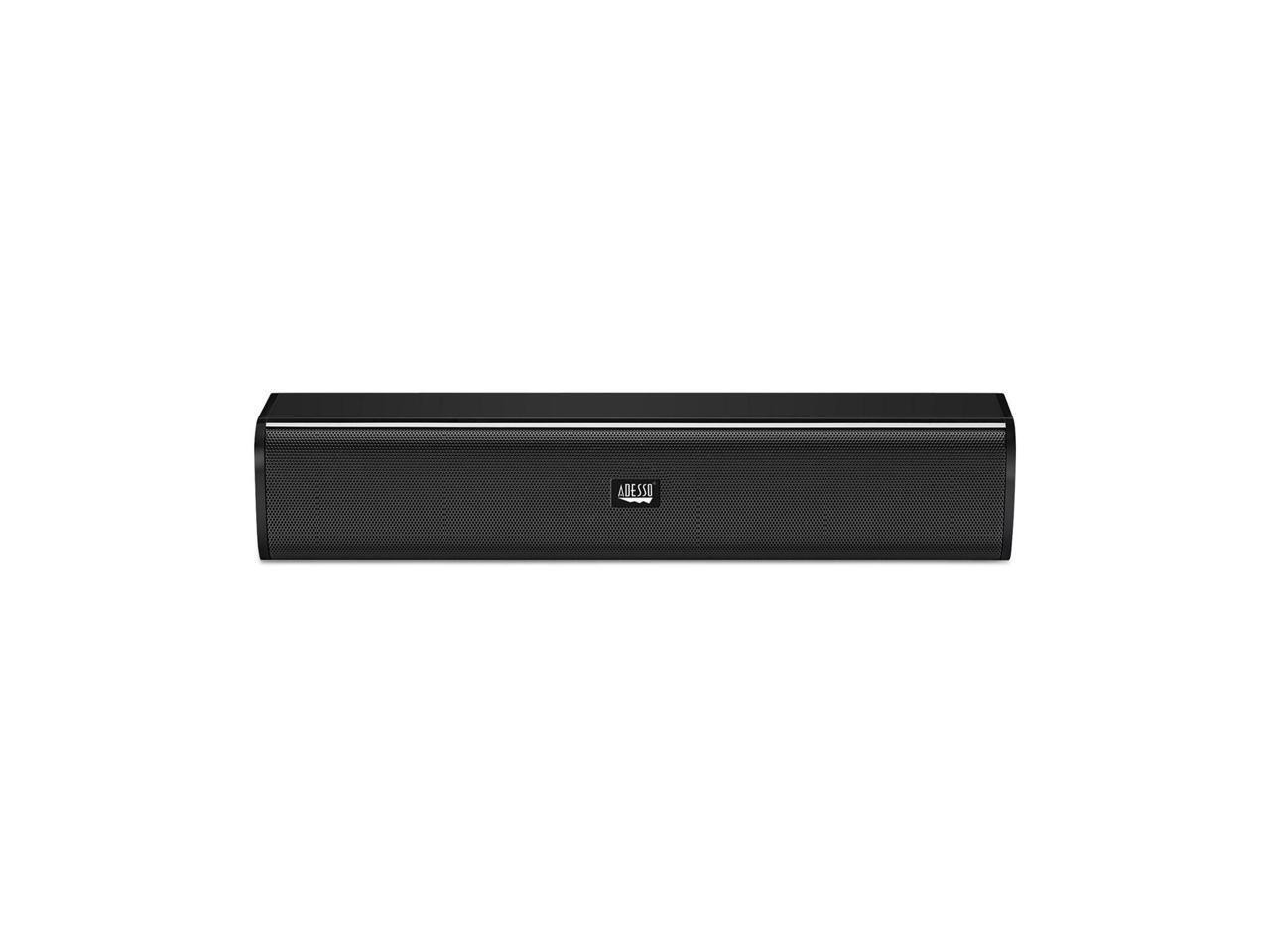 Adesso Xtream S5 USB-Powered Desktop Computer Sound Bar Speaker with Dynamic Sound- 5W x 2 - Portable