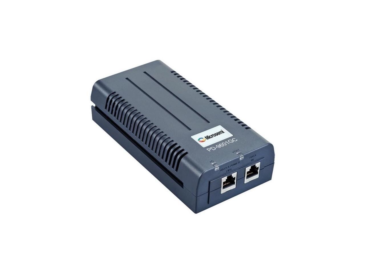 Microchip PD-9601GC PoE Injector with power cord