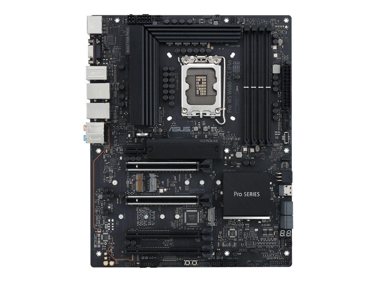 Asus Pro WS W680-ACE IPMI Workstation Motherboard - Intel W680 Chipset - Socket LGA-1700 - ATX
