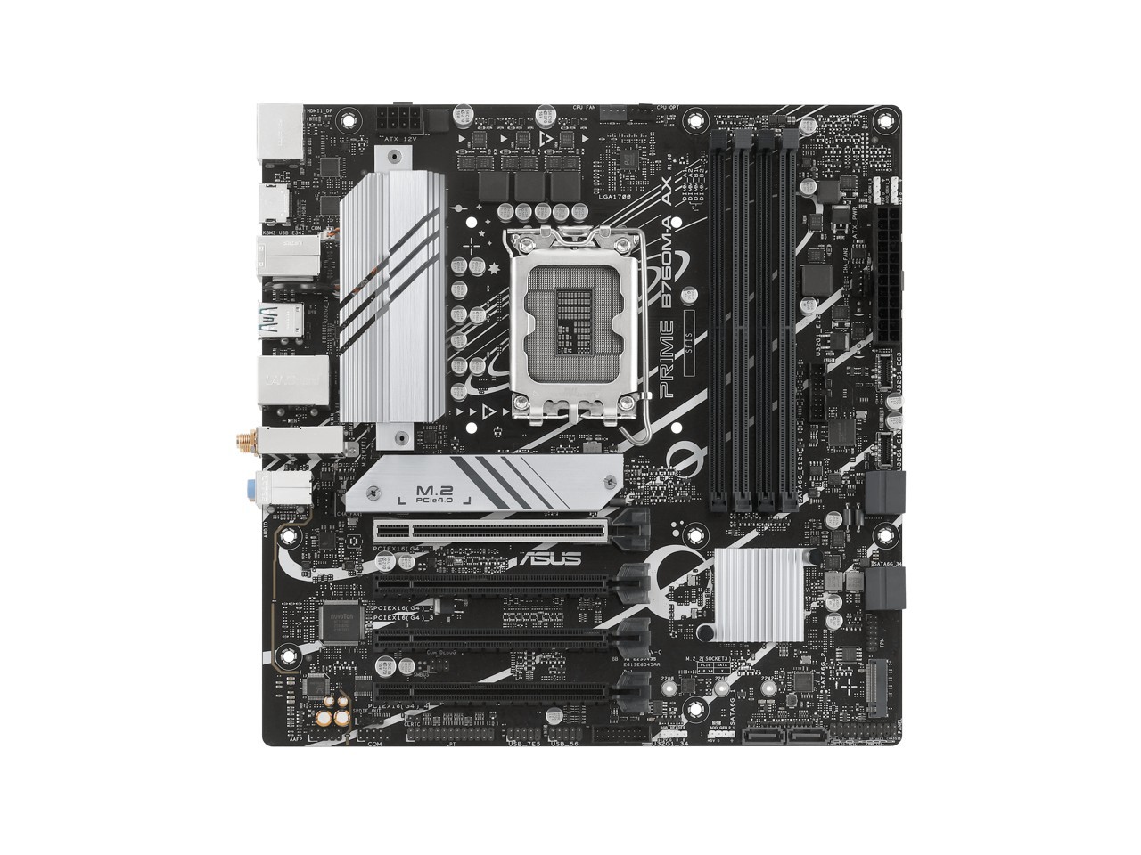 Asus Prime PRIME B760M-A AX Desktop Motherboard - Intel B760 Chipset - Socket LGA-1700 - Micro ATX