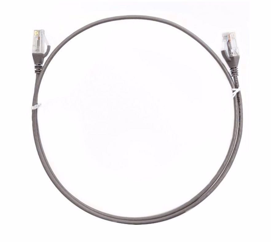8Ware Cat6 Ultra Thin Slim Cable 0.5M / 50CM - Grey Color Premium RJ45 Ethernet Network Lan Utp Patch Cord 26Awg For Data Only, Not PoE