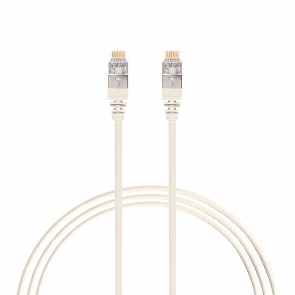 4Cabling 0.75M Cat 6A RJ45 S/FTP Thin LSZH 30 Awg Network Cable. White