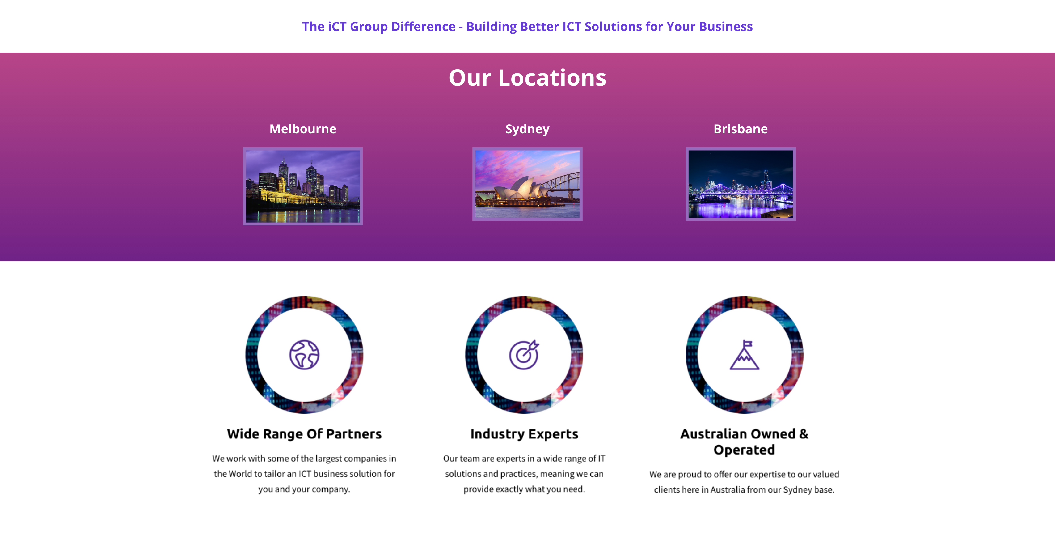 ICT Group Procurement Portal Homepage