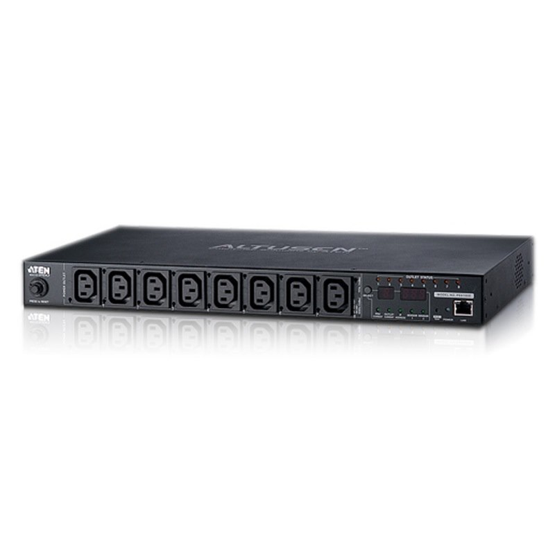 Aten 8 Port 1U 10A Smart Pdu With Bank Level Metering And Outlet Control