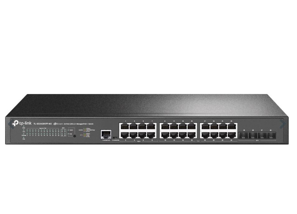 Tp-Link Omada 24-Port Managed Gigabit L2+ Switch, Poe+(16), Poe++(8), SFP+(4), 5YR