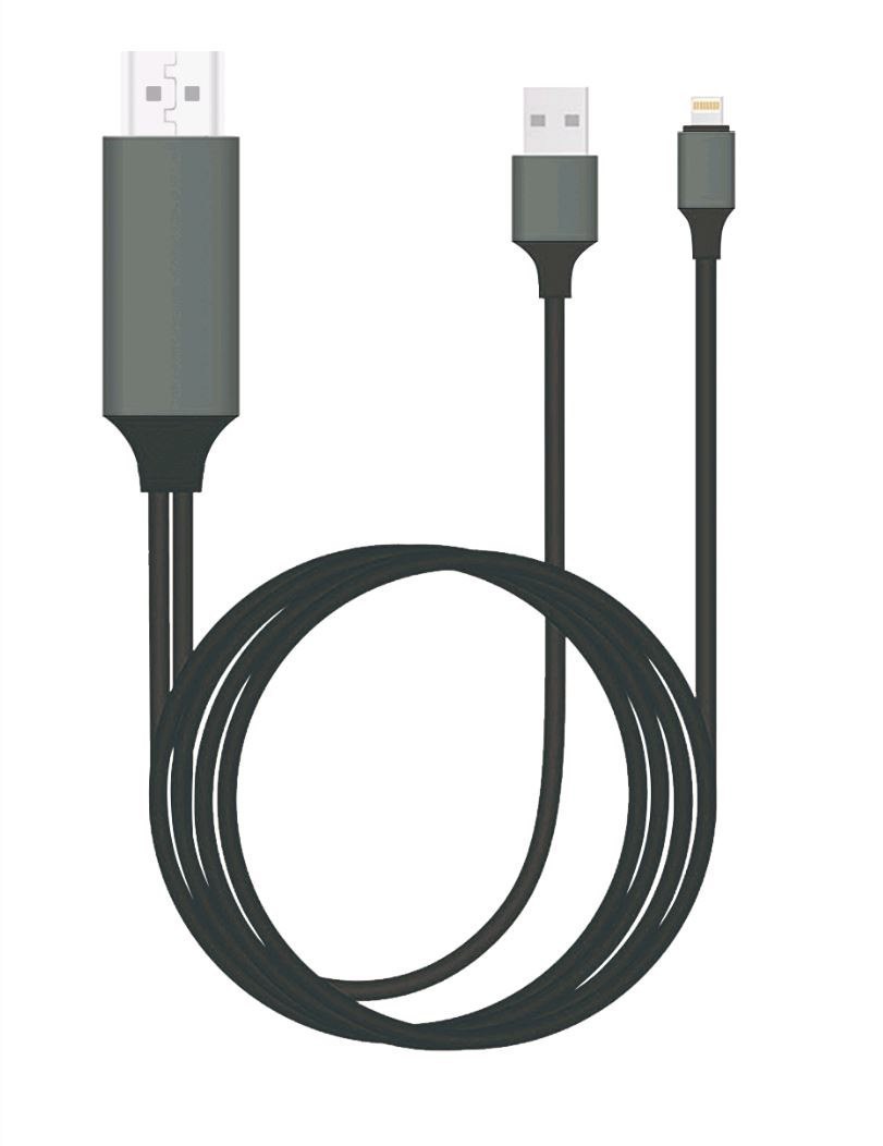 8Ware Hdmi To Lightning 2M Cable For iPhone & iPad Plug & Play Lightning Device To HD TV Or Monitor Retail Packaging