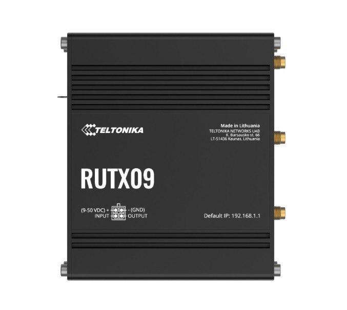 Teltonika Rutx09 Industrial Cellular Router, 4G Lte Cat 6, Dual Sim, Instant Lte Failover, Gigabit Ethernet, Psu Included