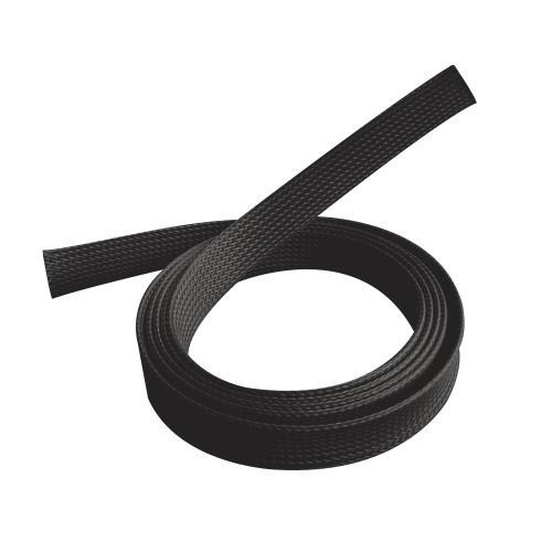 Brateck Braided Cable Sock (20MM/0.79' Width) Material Polyester Dimensions1000x20mm -- Black (LS)