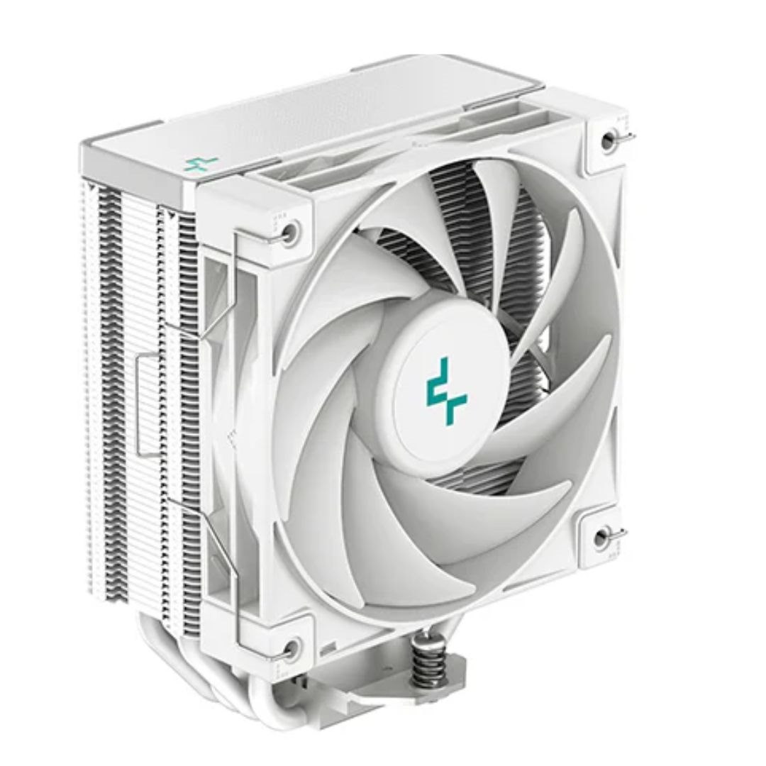 DeepCool Ak400 White Performance Cpu Cooler, 4 Heat Pipe Tower, High-Performance FDB Fan, 220W Heat Dissipation, Intel Lga1700/1200/1151 Amd Am4