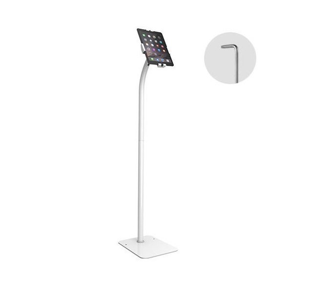 Brateck Universal Anti-Theft Tablet Floor Stand Compatible With Most 7.9'-11' Tablets-White 220X300X1238MM Anti-Theft Locking Screw(LS)