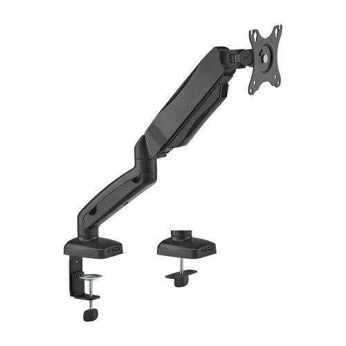 Brateck Economy Single Screen Spring-Assisted Monitor Arm Fit Most 17'-32' Monitor Up To 9 KG Vesa 75X75/100X100, Matte Black