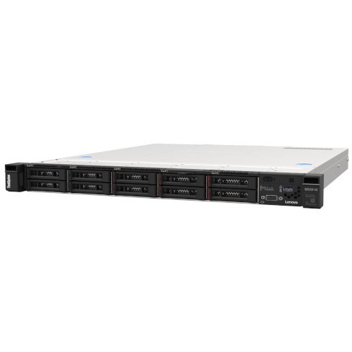 Lenovo ThinkSystem SR250 V3, 1X Intel Xeon E-2488 8C 3.2GHz 95W SFF, 1X 16GB DDR5, SW RD, 1x800W, XClarity Controller 2