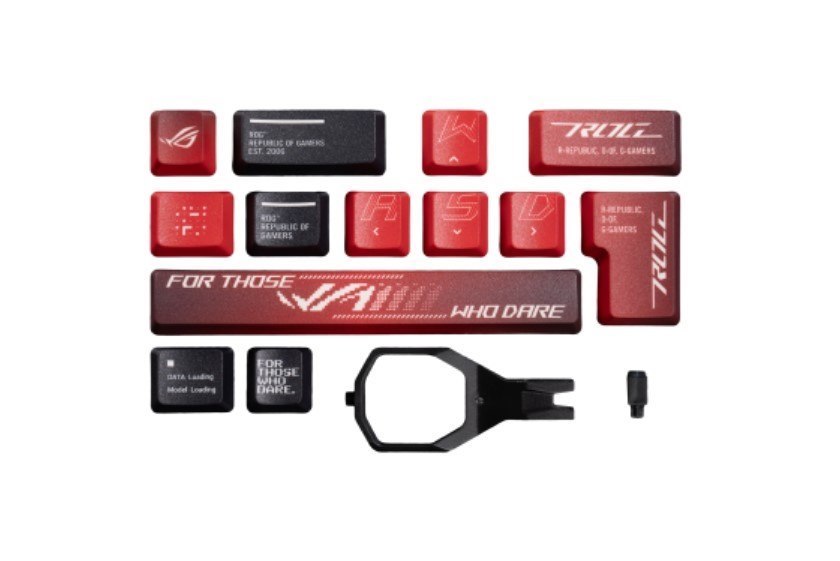 Asus Rog Dye-Sub PBT Keycaps For Rog NX Switches Are Made Of Premium, Durable PBT And Feature Dye-Sublimated Legends And Stylish Rog Elements.