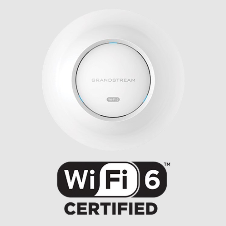 Grandstream Gwn7664e 4X4 802.11Ax Wi-Fi 6 Ap, Ax6000, 2 X 2.5 Gbe Ports, He160, Up To 175-Meter Coverage Range, Enterprise-Grade 802.11Ax Wi-Fi 6
