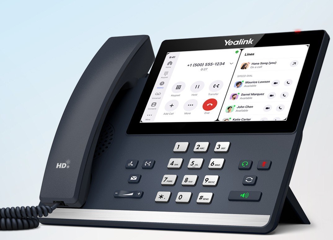 Yealink MP56 E2 Zoom Ip Phone, Android 13, Mid-Level, Zoom E Compatible, 7-Inch Touchscreen, HD Audio, Teams Button, Supports Office 365