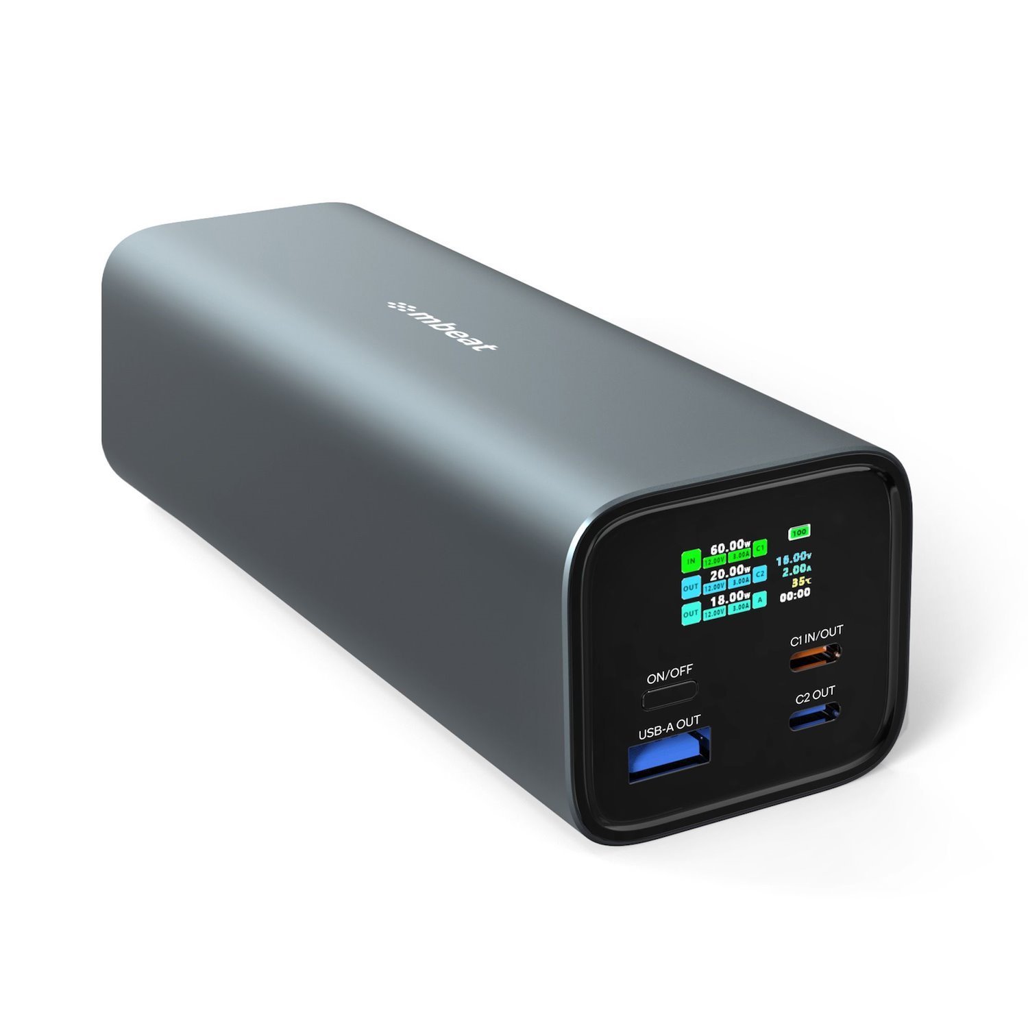 Mbeat Gorilla Power 27000mAh Usb-C PD 140W Power Bank For Laptop/Tablet/Smartphone Turbocharged Charging Product Weight: 600G
