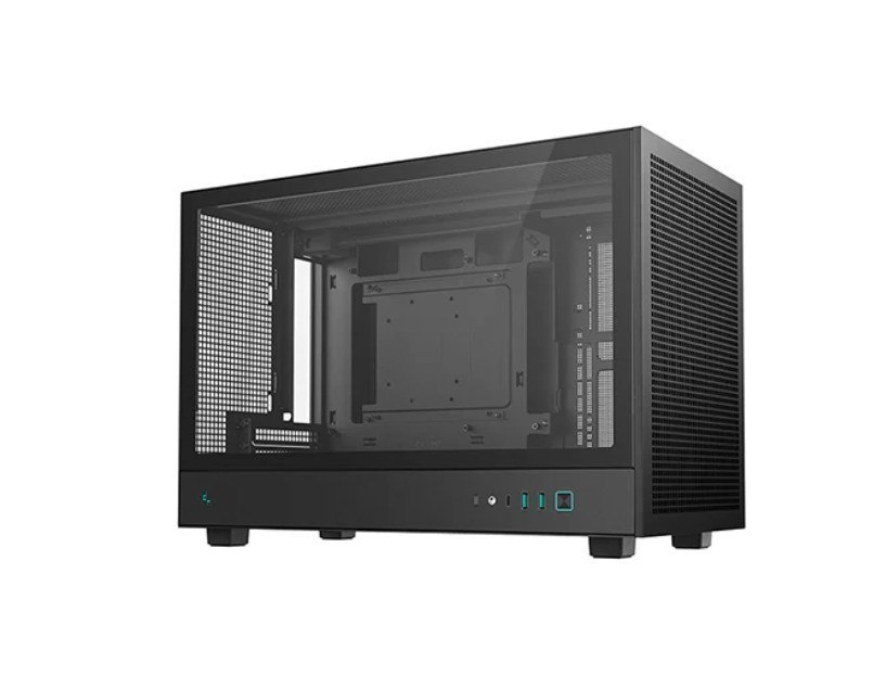 DeepCool CH260 M-Atx Case, Extremely Portable Size，Abundant Airflow Ventilation，Mesh And Glass panels，Support Up To 360MM Liquid cooling，Direct Instal