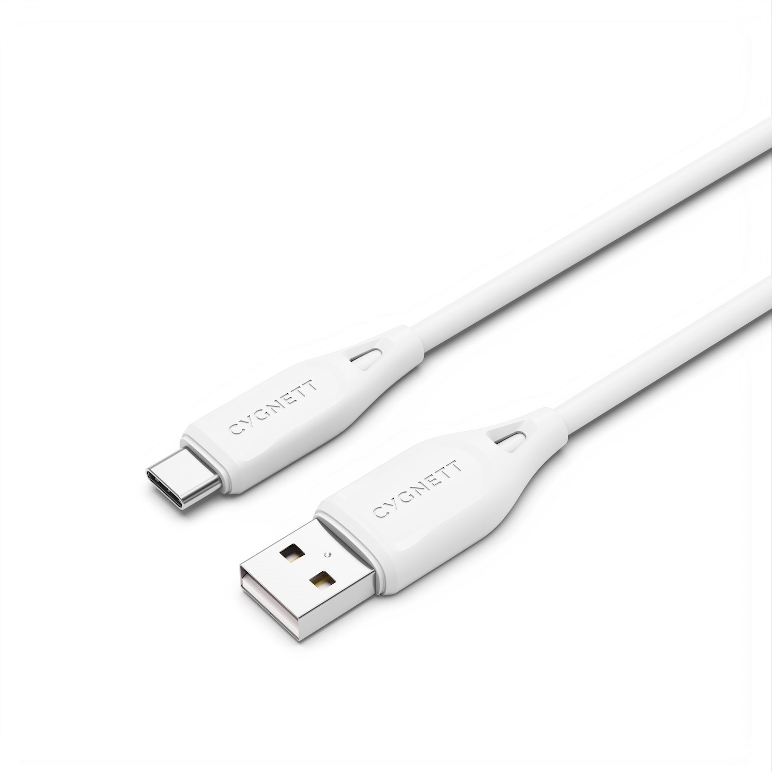 Cygnett Essentials Usb-C To Usb-A (2.0) Cable (1M) - White(CY4688PCUSA),3A/60W, 480Mbps Transfer,Fast Charge,Best For Laptop,Durable,2 Years Warranty