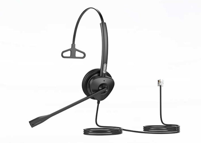 Fanvil HT301 RJ9 Mono Headset - OverThe Head Design, Suit For Small Office, Home Office (Soho) Or Call Center Staff
