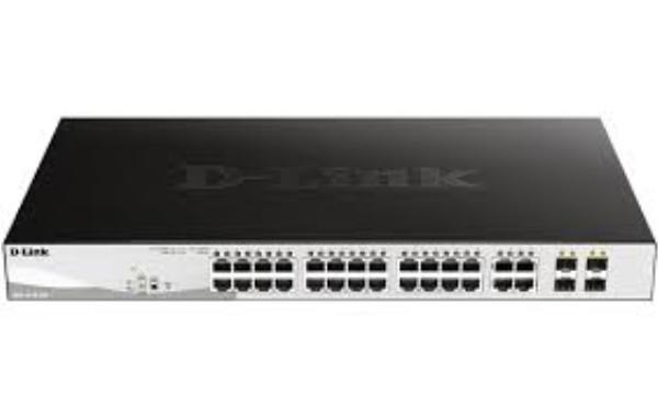D-Link 28-Port Gigabit Smart Managed Switch With 24 BRJ45 And 4 GbE/SFP Combo Ports ***Box Opened***