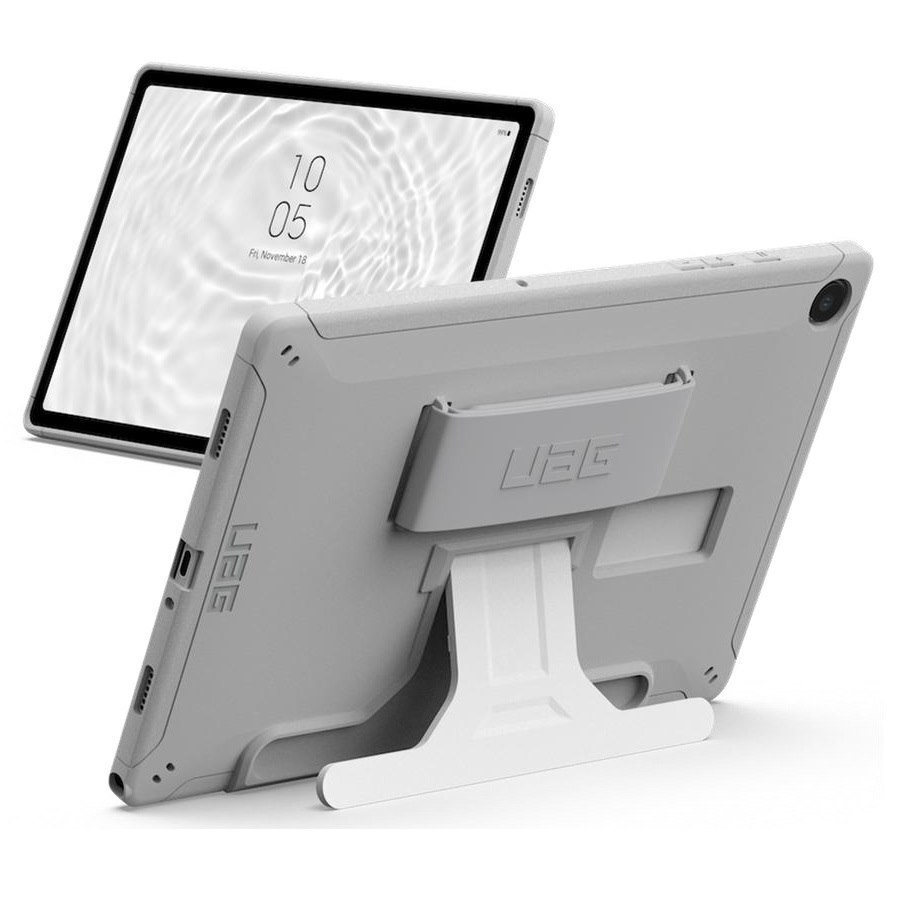 Uag Scout Samsung Galaxy Tab A11+/ Tab A9+ (8.7') With Kickstand & Handstrap Rugged Case No Retail Packaging - White/Grey (224462BH4130)