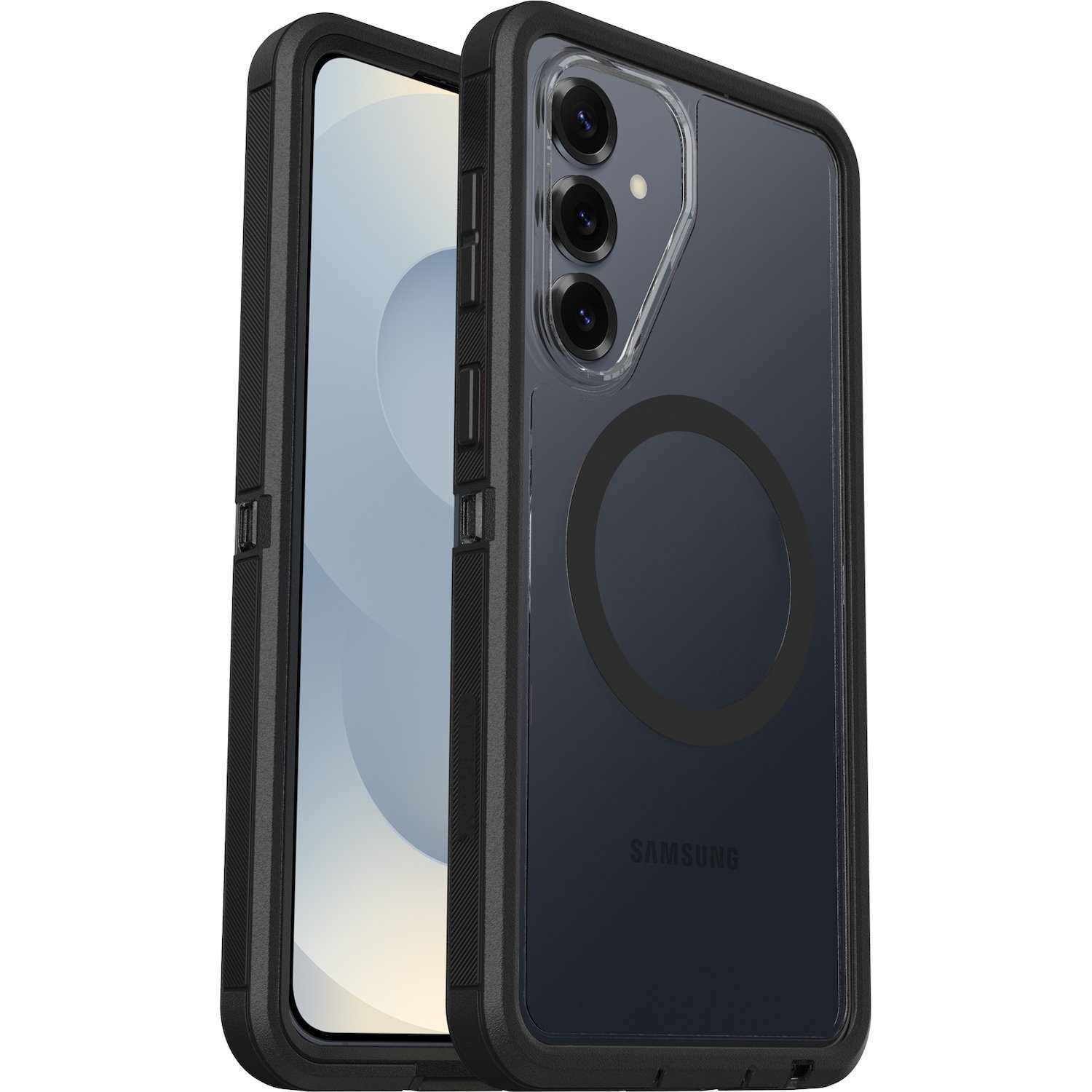 OtterBox Defender Pro XT Clear Samsung Galaxy S26+ 5G (6.7') Case Dye Hard - (Clear/Purple) - (77-000091), Drop+ 7X Military Standard,7 Years Warranty