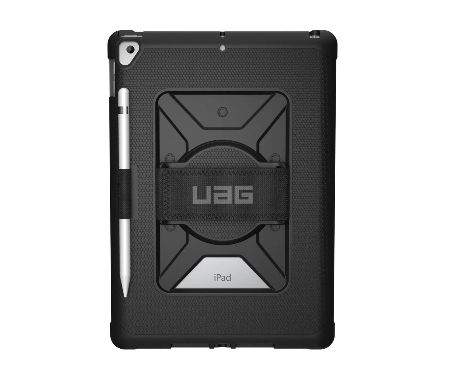 Uag Metropolis Apple iPad (10.2') (9TH/8TH/7TH Gen) With Handstrap Rugged Case - Black (12191LB14040), Drop+ Military Standard, 1 Year Warranty