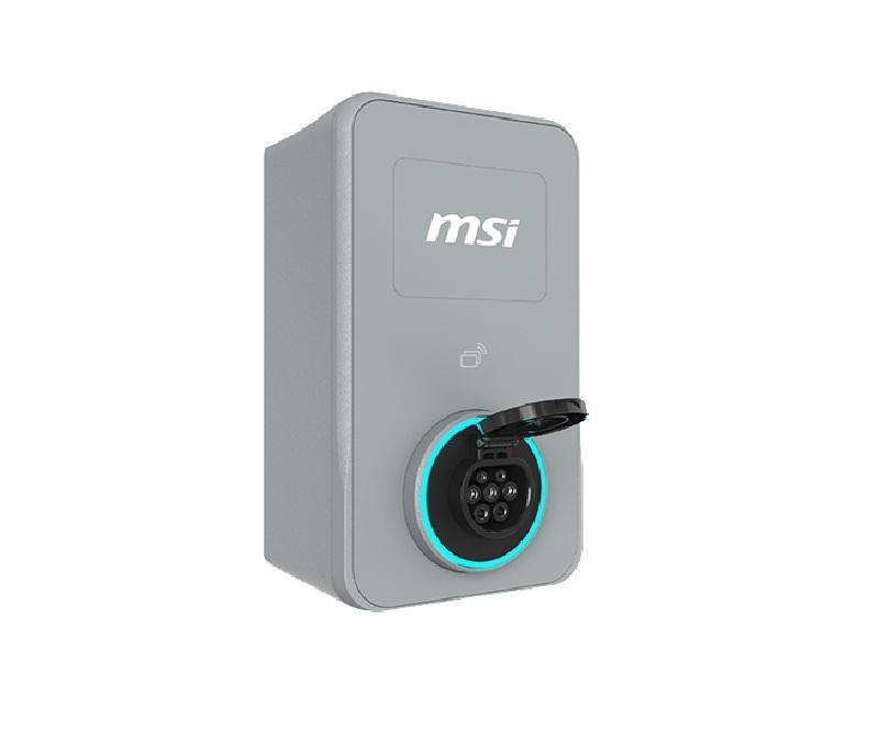 Msi Eco Life Home 22kW (Gray), 22kW 3-Phase 380–415V 32A; 7/11kW 1-Phase; Ocpp2.0.1; Ip65/Ik08; 5In Display; WiFi; App; Rfid Opt