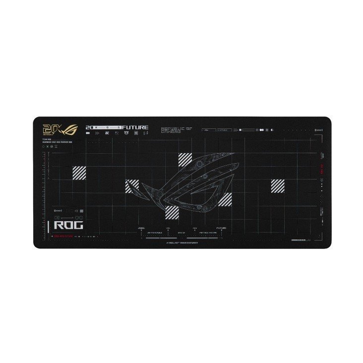 Asus Rog Scabbard Ii XXL Edition 20 Gaming Mouse Pad, Extended Size (900X400MM) Water/Oil/Dust Respellent, Anti-Fray, Soft Cloth With Rubber Base