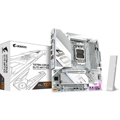 Gigabyte X870 Am5 Atx, Ryzen 9000/8000/7000, 4×DDR5 256GB, PCIe 5.0 M.2, Usb4, Wi-Fi 7, BT 5.4, 5GbE Lan, Alc1220, Hdmi, Win11 64-Bit