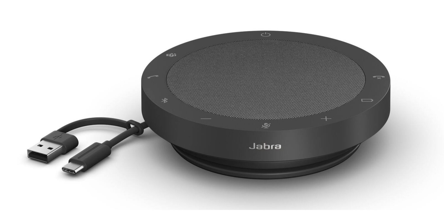 Jabra Speak2 55 Speakerphone - Dark Grey - USB - Microphone - Battery