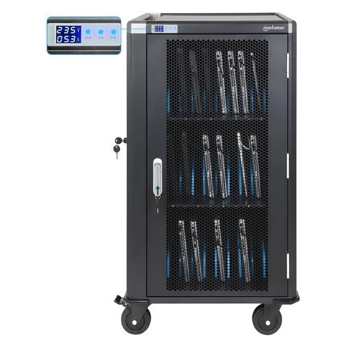 Manhattan Laptop Charging Cart/Trolley via AC Adapter (UK) x30 Bay