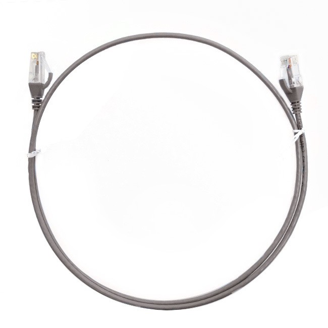 4Cabling 1.5M Cat 6 Ultra Thin LSZH Ethernet Network Cable: Grey