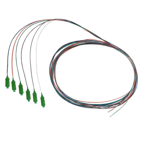 4Cabling Fibre Pigtail Sc/Apc Os1 / Os2 Singlemode 2M - 6 Pack Rainbow