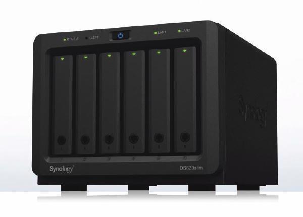 Synology DiskStation DS620Slim 6-Bay 2.5" Diskless 2xGbE Nas, Intel Celeron, 2 GB DDR3L Ram, 2xUSB 3.0 - 2.5" Drives Only! Launch 25 July