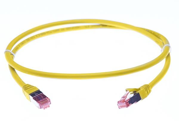 4Cabling 0.25M Cat 6A S/FTP LSZH Ethernet Network Cable. Yellow