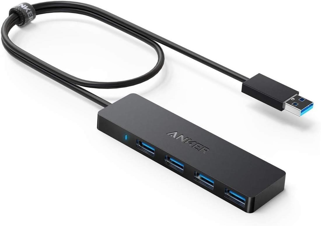 Anker 4-Port Usb 3.0 Hub, Ultra-Slim Data Usb Hub